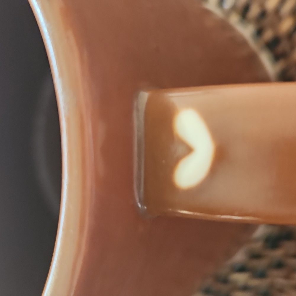 Pottery Barn, Gingerbread Brown & White Ceramic Mug letter "O" NWT - Picture 9 of 16